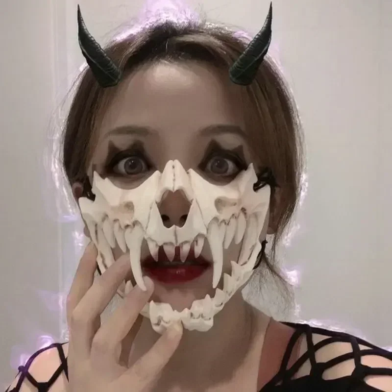Halloween Bone Skull Masks Terror Mask Cosplay Dance Prom Carnival Party Props Ropeplay Animal Mask for Adult Children masquerade mask,full face mask,half face mask,game cosplay props