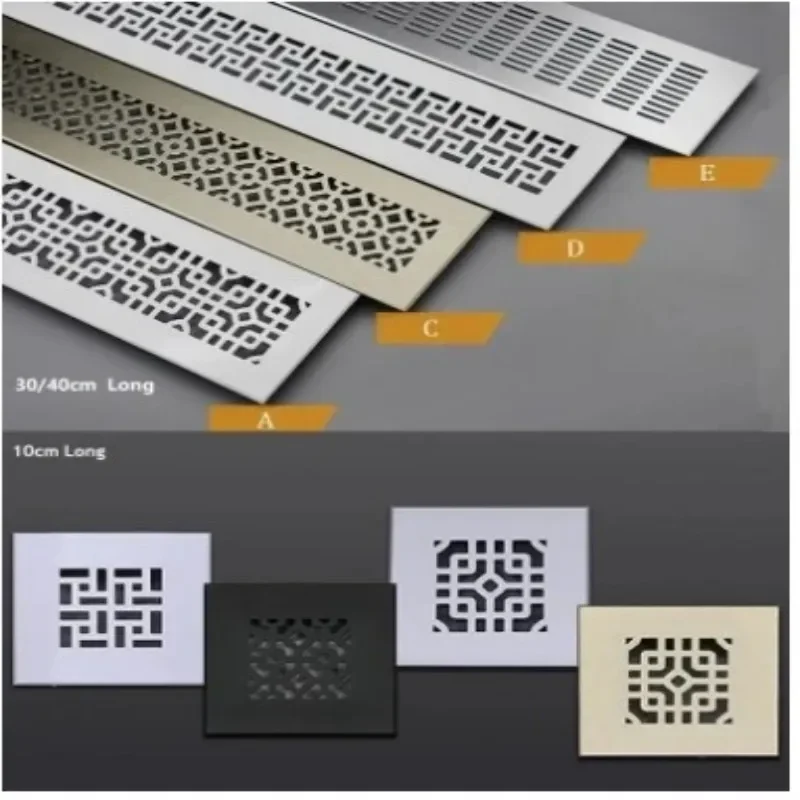 Premium Wide Square Rectangle Aluminum Air Vent Ventilator Grille Cover Conditioner Closet Shoe Cabinet
