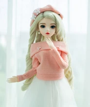 

24 in Height Girl Doll Toys 1/3 BJD Doll Handmade Large Doll with Replaceable Clothes Shoes Hair Eyes Face Makeup