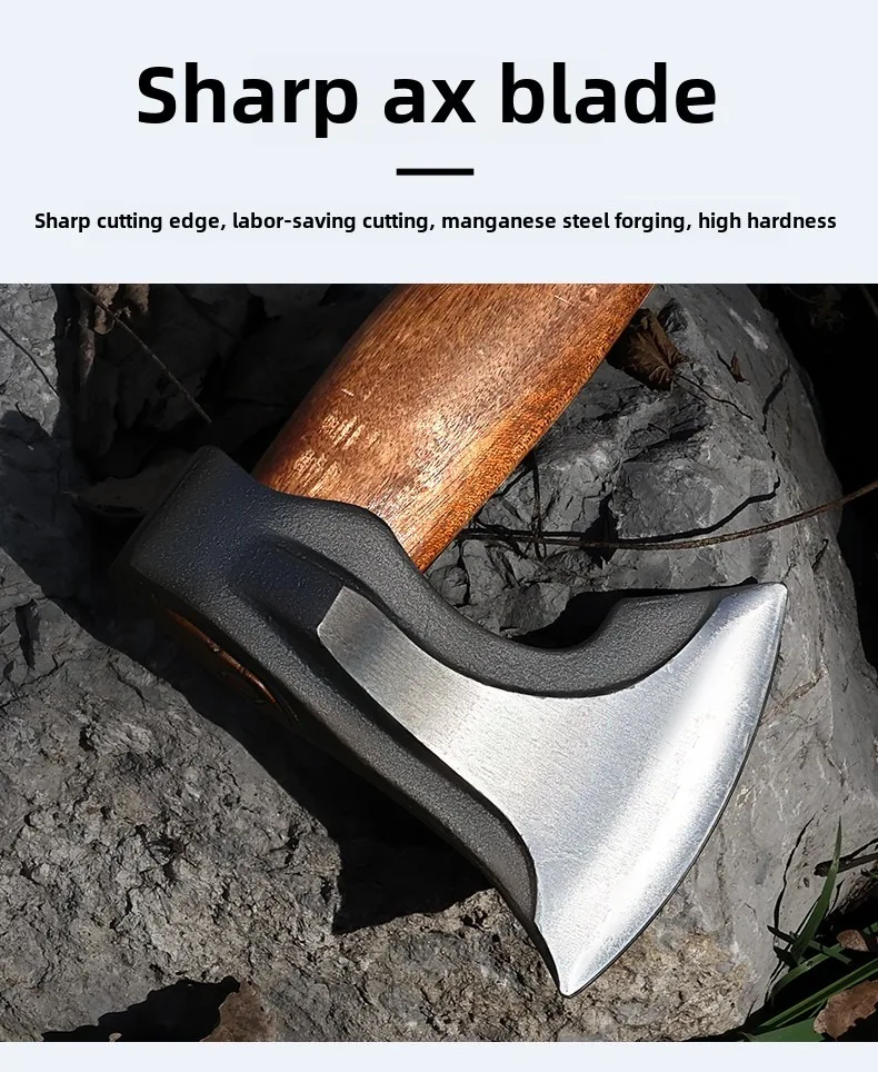 Outdoors Hand Axe Tactical Survival Ax Professional Hatchet for Firewood Multifunctional Axe for Cutting Wood Camping Supplies