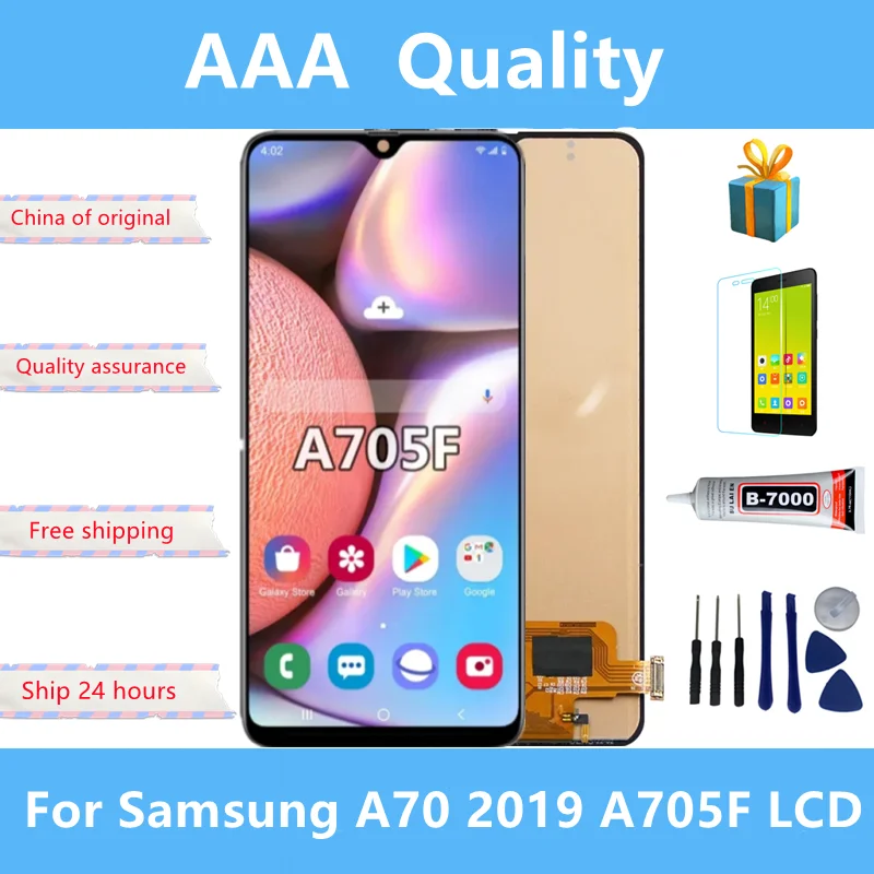 

6.7'' 100% Test For Samsung Galaxy A70 2019 A705 A705F A705DS LCD Display Touch Screen Digitizer Assembly For Samsung A 70 lcd