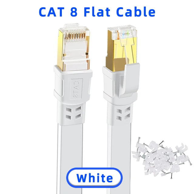 Câble Ethernet CAT8 DeleyCON 1,5 M - 40 Gbit/s, Blindé S/FTP - Pour PC, PS5, Routeur, TV - Noir