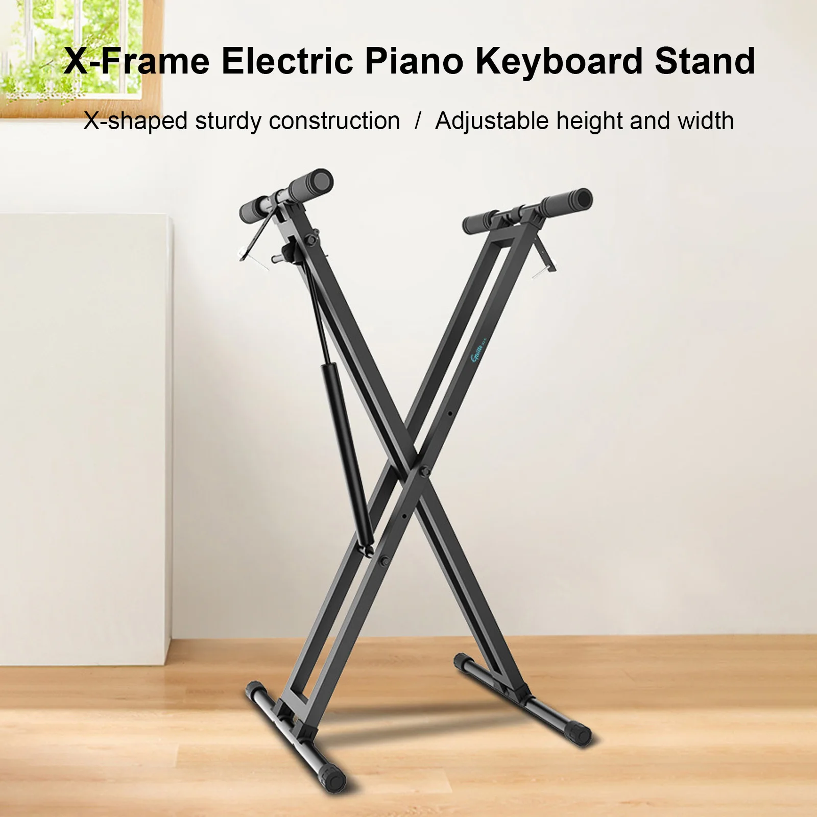 

Electric Piano Keyboard Stand Adjustable Hydraulic X-type Keyboard Stand Universal Accessories for Keyboard Instruments