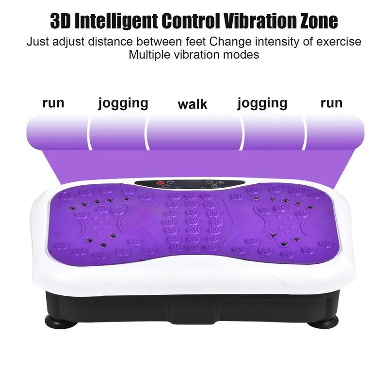 Exercise Vibration Plate Machine Electric Fitness Vibration Board 5 Exercise Modes Shake Board Non-Slip Vibrate Stand For Home G