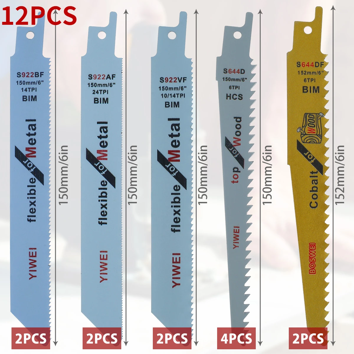 Reciprocating Saw Blades Saber Saw Handsaw Multi Saw Blade For Wood Metal PVC Tube Cutting Saw Blade Power Tools Accessories 2