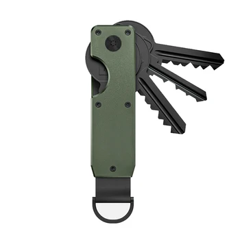 Schlüsselorganisator - Kompakter Metallhalter für minimalistische Schlüsselanhänger, sichert 1-5 Schlüssel