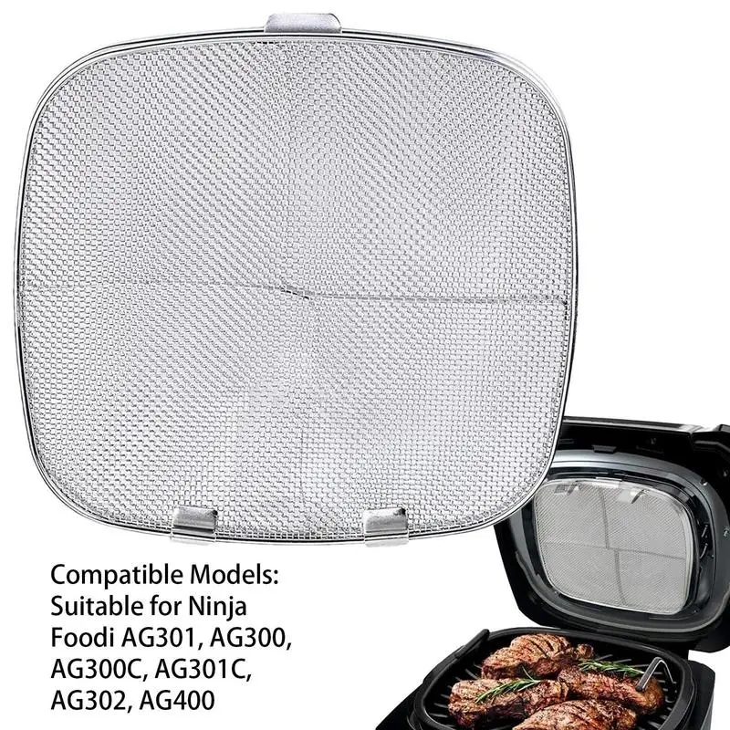 Stainless Steel Splatter Shield 5-in-1 Indoor Grill Accessories For AG301