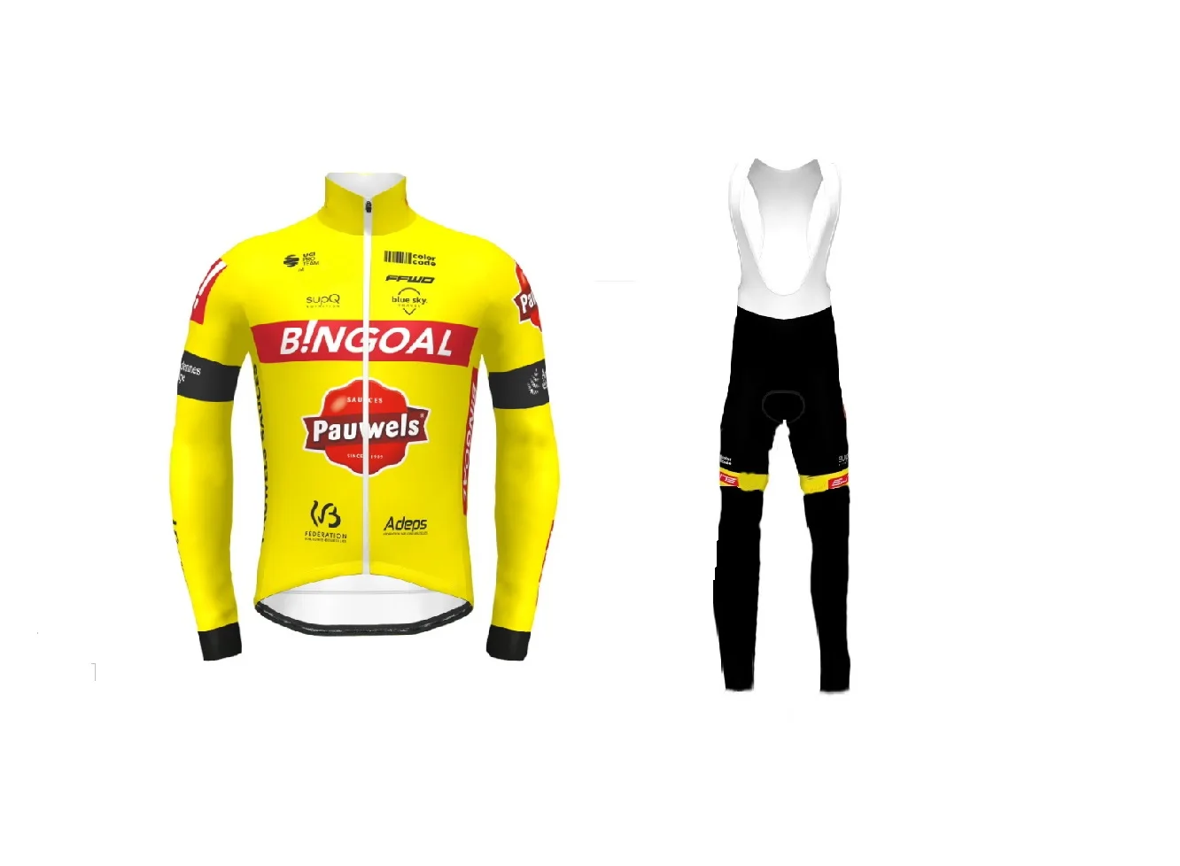 Весна Лето 2021 BINGOAL TEAMFLUO желтая Мужская велосипедная Джерси с длинным рукавом