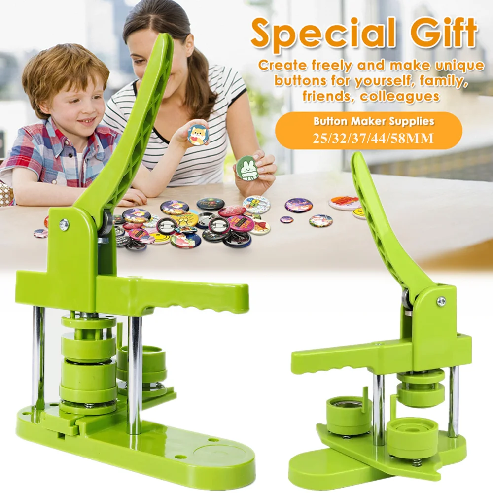 Badge Pin Button Maker Machine 25-58MM Badges Button Press Machine Making Art Handicrafts Parts Magnet Maker badge maker,button maker machine,magnet maker