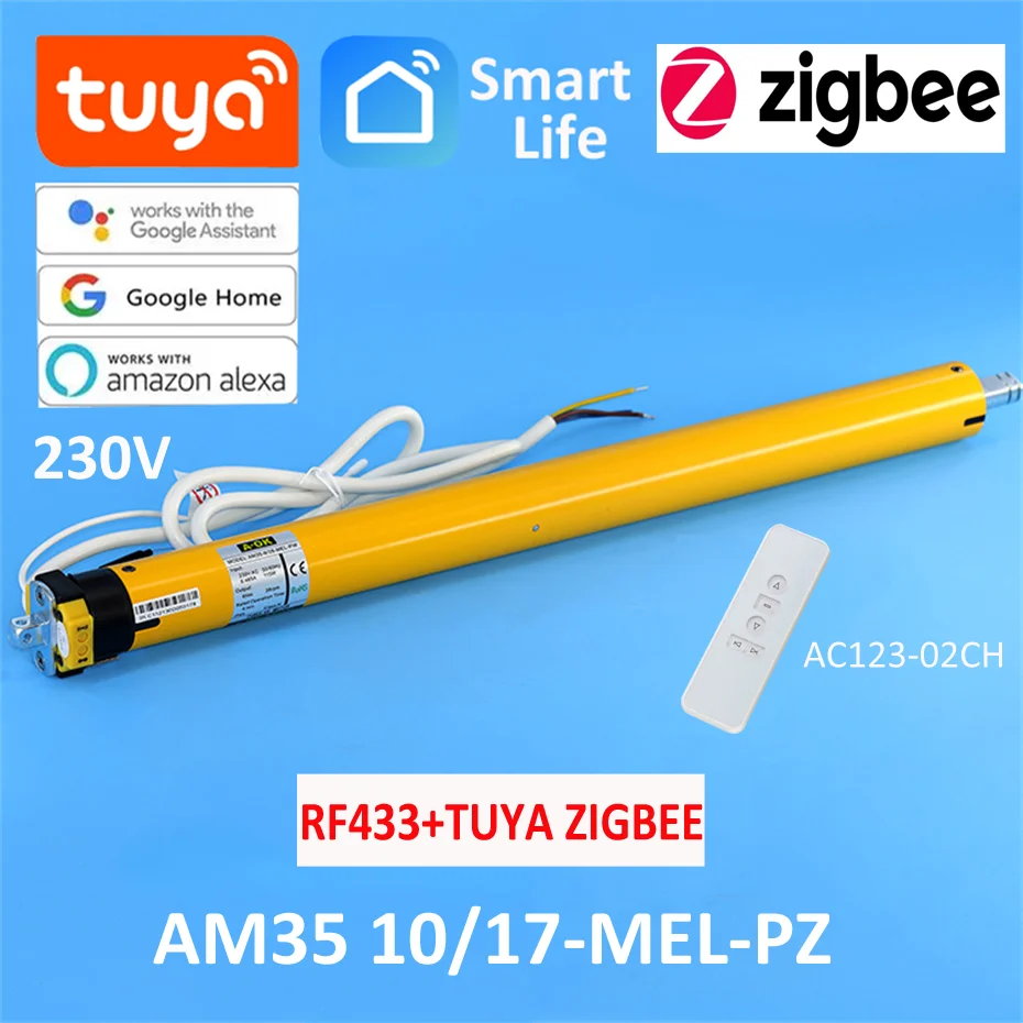 A-OK AM35 10/17 스마트 블라인드 관형 모터, RF433 + 투야 지그비, ..