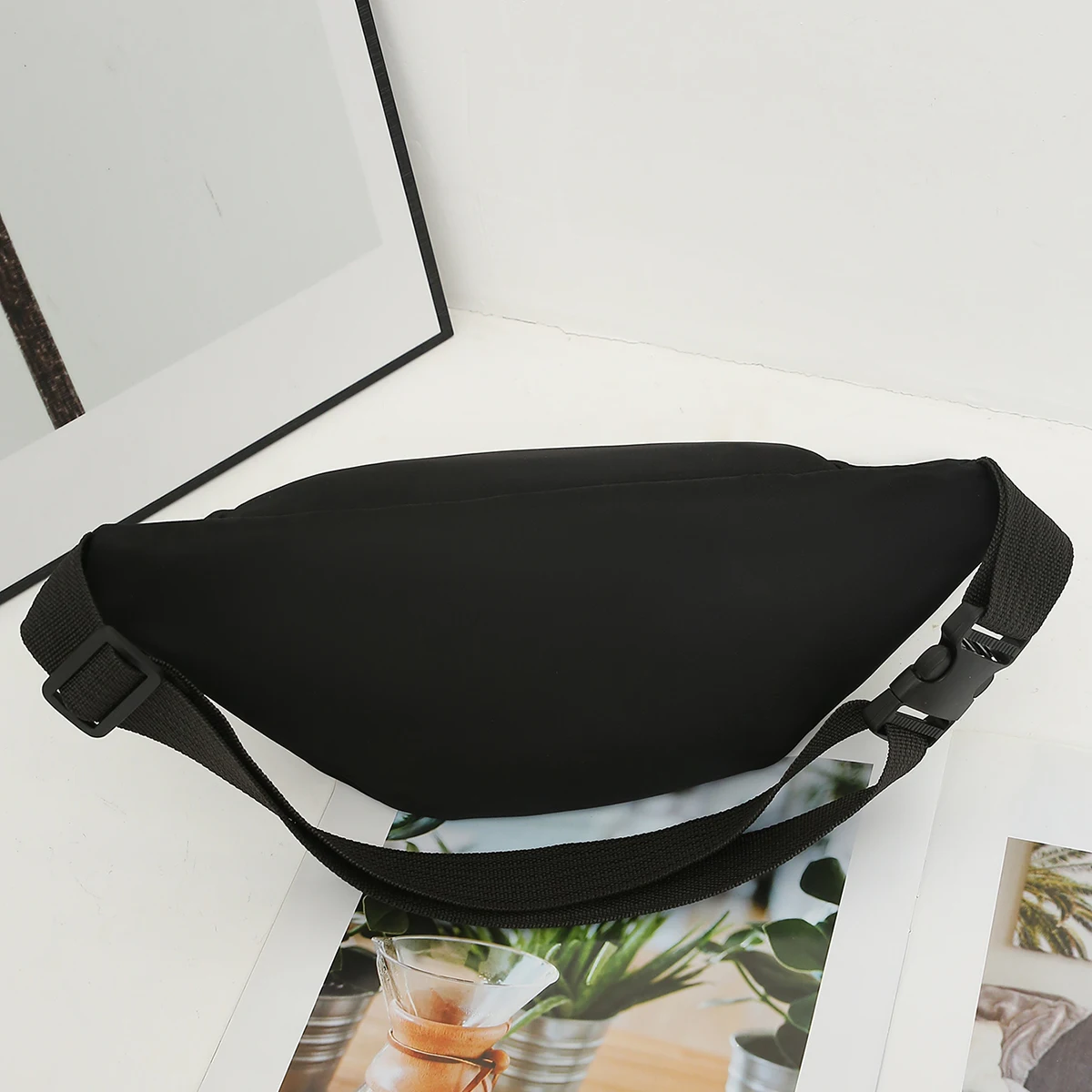 1 Pc Minimalist Multiple Pockets Nylon Waist Bag - Lightweight Bum Bag Crossbody Bag For Women Men For Sports/Daily Use 5