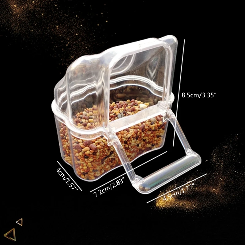 Bird Food Container Feeder Seed Food Container for Cage Accessories for Budgerig bird feeder parrot feeder