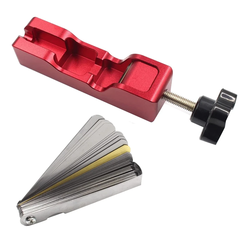 

1 Set Spark Plug Pliers Spark Plug Gap Tool Kit Compatible With Most 10Mm 12Mm 14Mm 16Mm Spark Plugs (RED+Feeler Gauge)