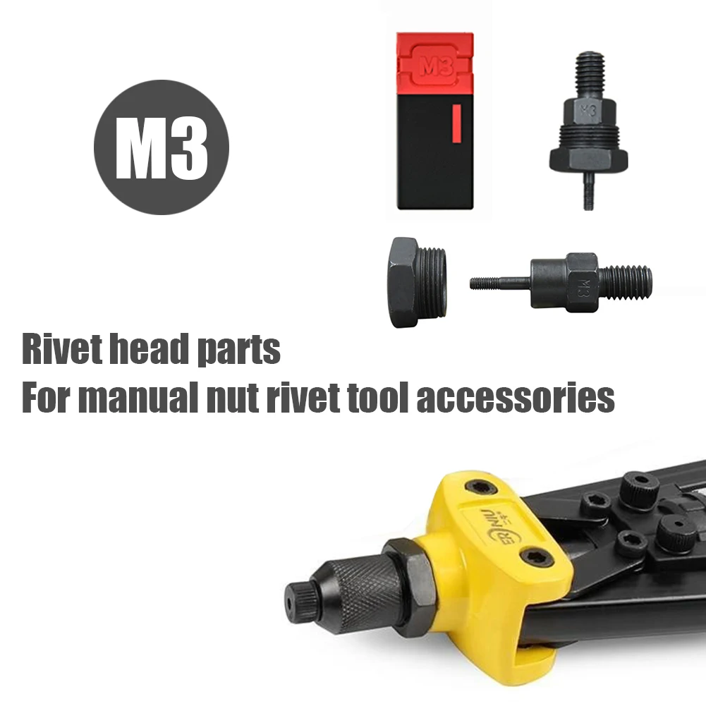 Metric Threaded Nutsert Bolt Kit Rivet Nut Tool Manual Mandrels M3-M12 Rivet Nuts Rivetnut Flat Head Insert Nut