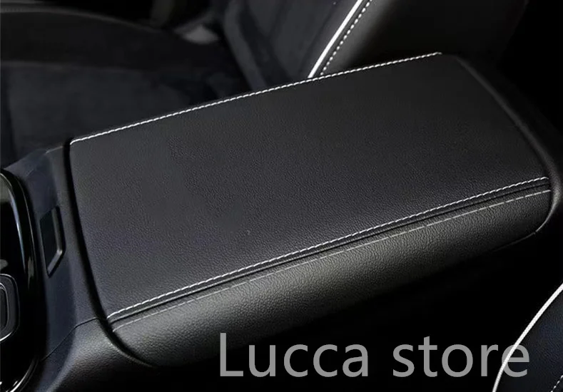 

Top Suede warp For Hyundai Tucson 2019-2022 Accessories Leather Central Armrest Box Protection Sleeve Decoration modification
