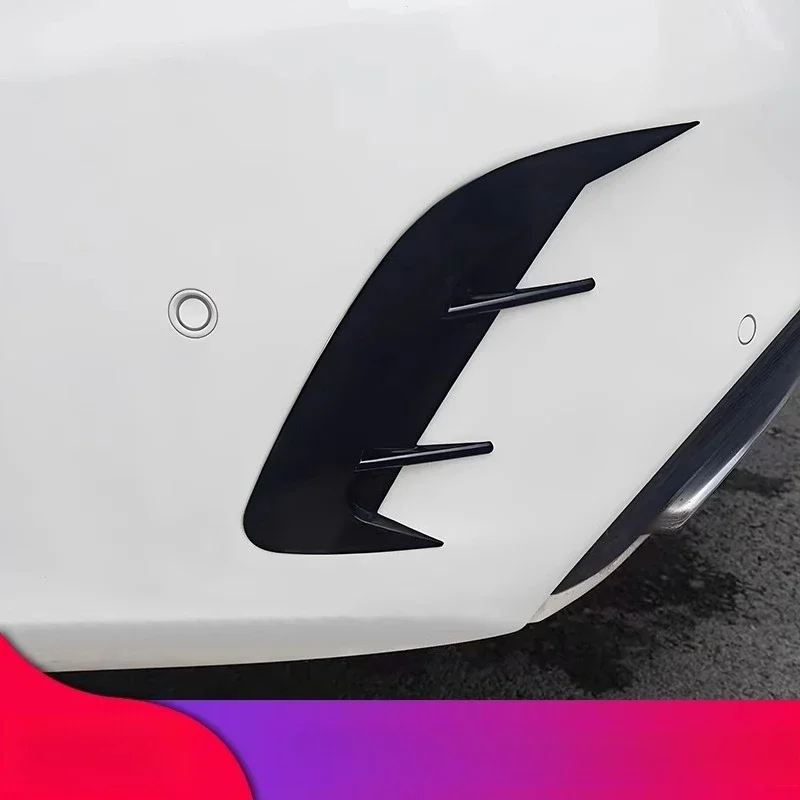 메르세데스-벤츠 W205 C-클래스 C200 C300 2015-2018 2019 2020 2021 외부 개조 리어 윈드 나이프 장식 브라이트 스트립