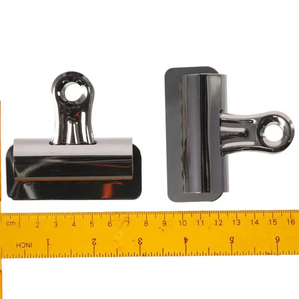 4PCS 다용도 불 클립 실버 불독 클립 75mm/3인치 합금 종이 클립 바인더 클램프 사무용