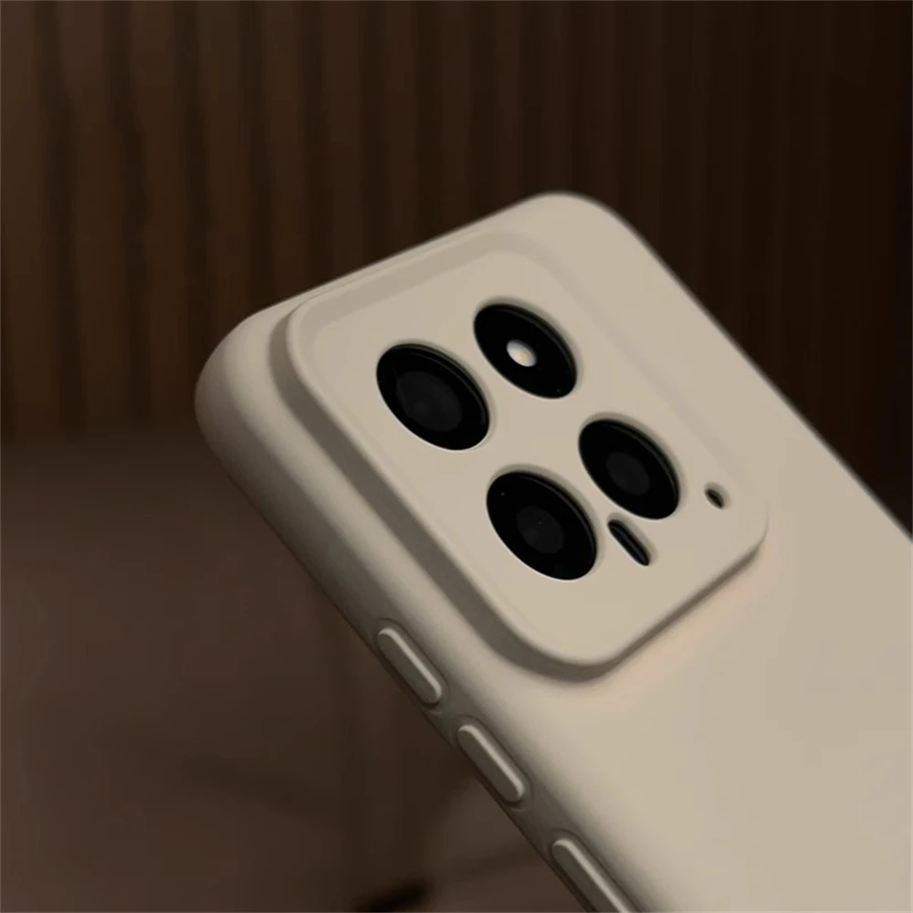 Luxury Soft Liquid Silicone Shockproof Bumper Case with Full Lens Protection - Solid Color