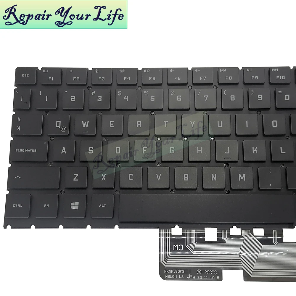 Teclado Retroiluminado Rgb para hp Oled 15-en 15-en0028ax 15-en0013dx 15-en1000na Luz Colorida Branca V193446gs1 - Imagem 3