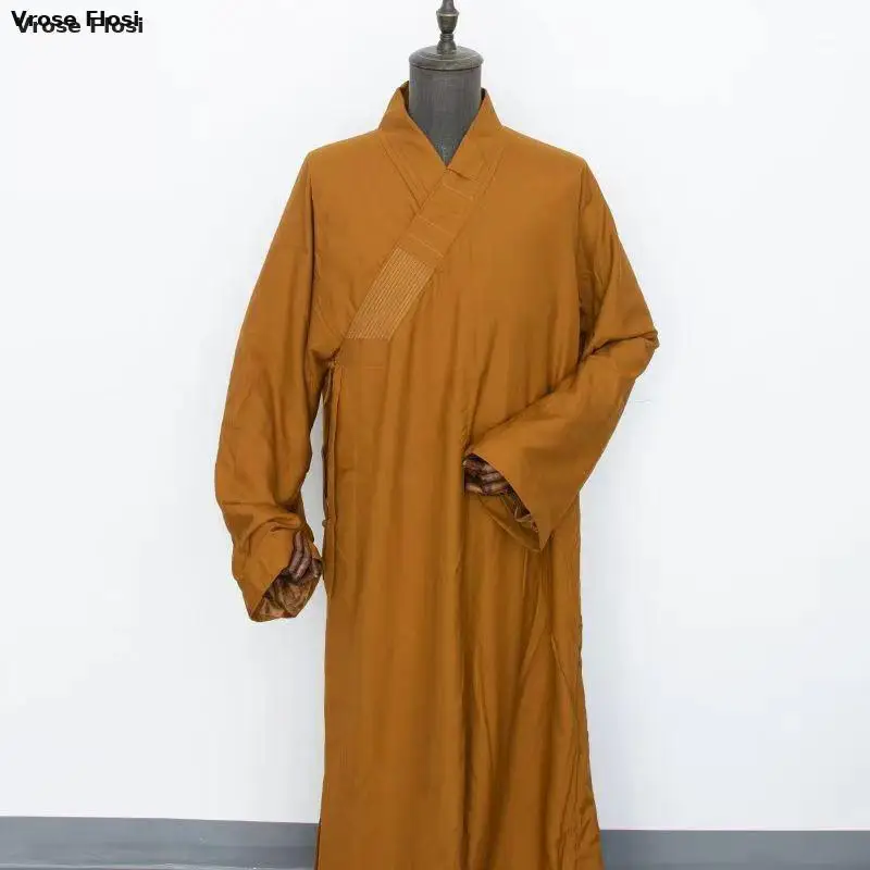 Traditional Chinese Clothing Long Robes For Buddhism Monk Buddhist Clothing For Adults Men Haiqing Meditation Gown buddhist clothing