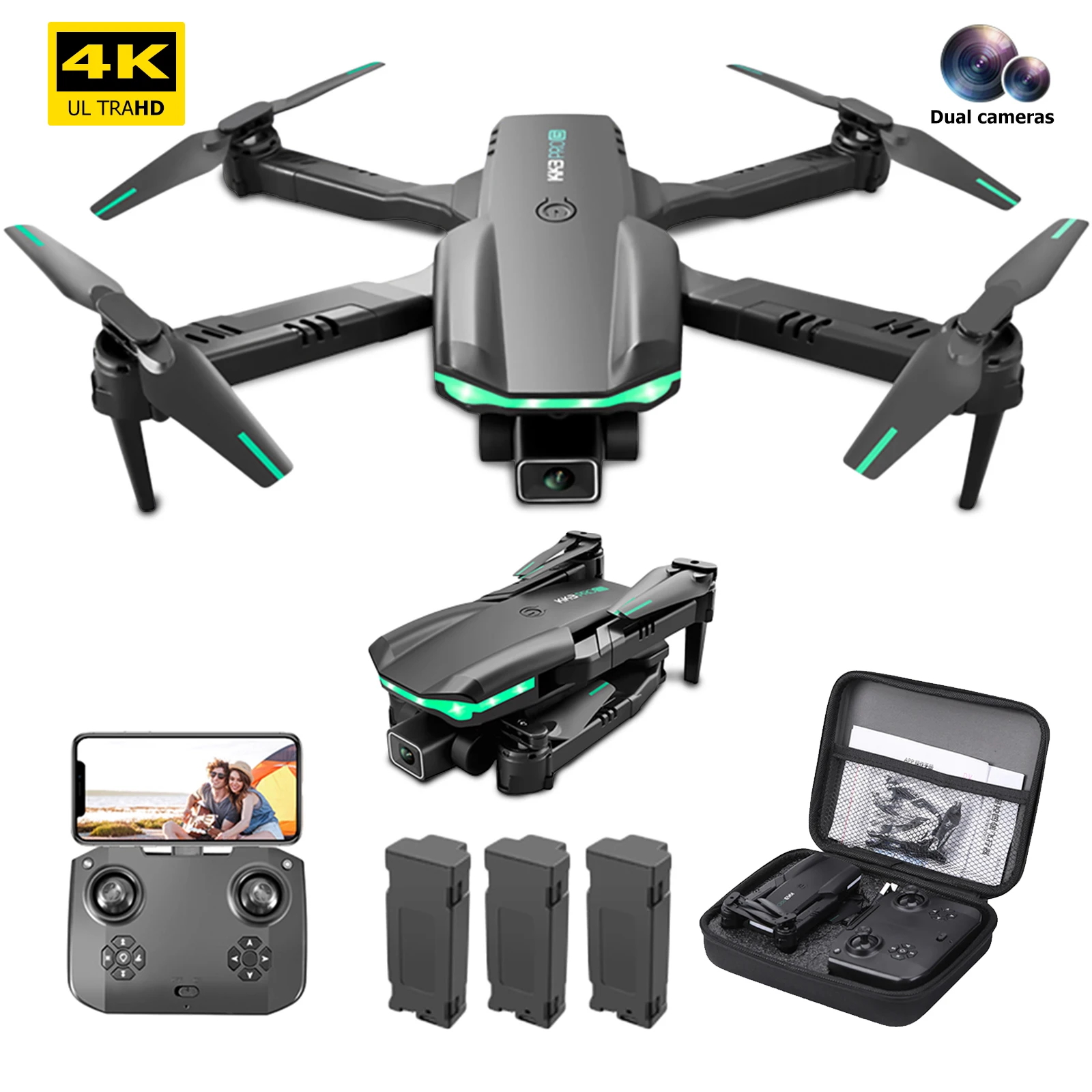 Mini-drone met Camera, HD FPV Opvouwbare Drones met 8K Dubbele Camera voor Kinderen Volwassenen, RC Quadcopter WiFi FPV Live Video-ondersteuning 800m WiFi HD- transmissie Mini-drone met Camera, HD FPV Opvouwbare Drones met 8K Dubbele Camera voor Kinderen Volwassenen, RC Quadcopter WiFi FPV Live Video-ondersteuning 800m WiFi HD- transmissie