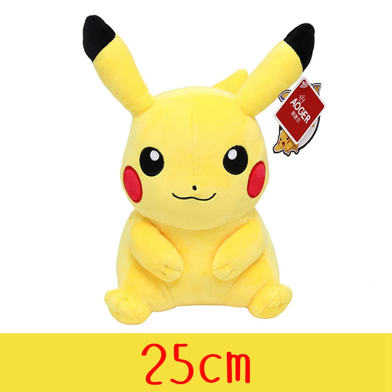 Muñeco de peluche de Pokémon de alta calidad con etiqueta, muñeco de peluche de dibujos animados de Anime Pikachu, Charmander, Squirtle, Bulbasaur, regalo para niños