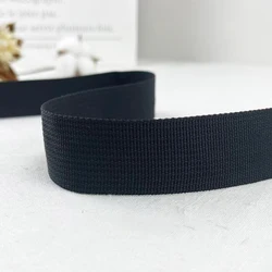 Premium Black Nylon Webbing Belt with American Pattern - Safety, Luggage & Pet Traction Accessory (Multiple Widths Available) (Black 3.2cm)