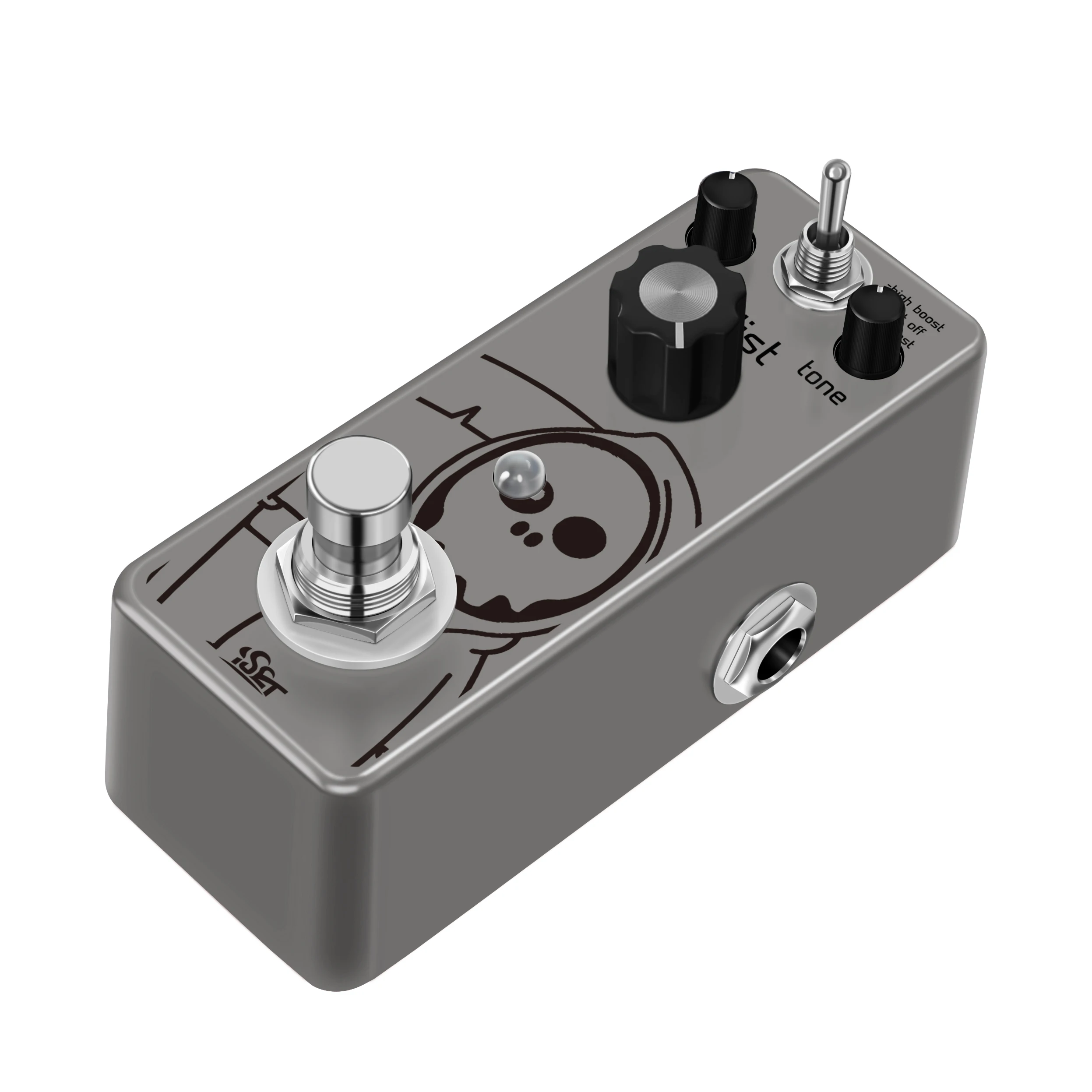 ISET PD-3P Grim Heavy Metal Guitar Effect Pedal Hi-Boost Boost-Off Lo-Boost 3 Sets For Electric Guitar Bass True Bypass
