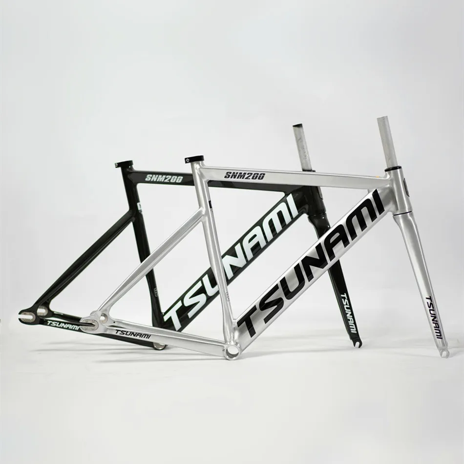 津波snm200固定ギアバイクフレームセット、700cアルミフレーム