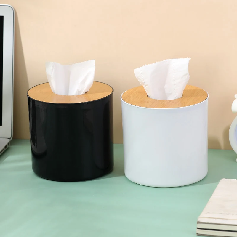 Bamboo Tissue Box Creative Simplicity Living Room Household Paper Box Napkin Box Remote Control Storage Box Roll Paper Boxes 2