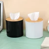 Bamboo Tissue Box Creative Simplicity Living Room Household Paper Box Napkin Box Remote Control Storage Box Roll Paper Boxes 2