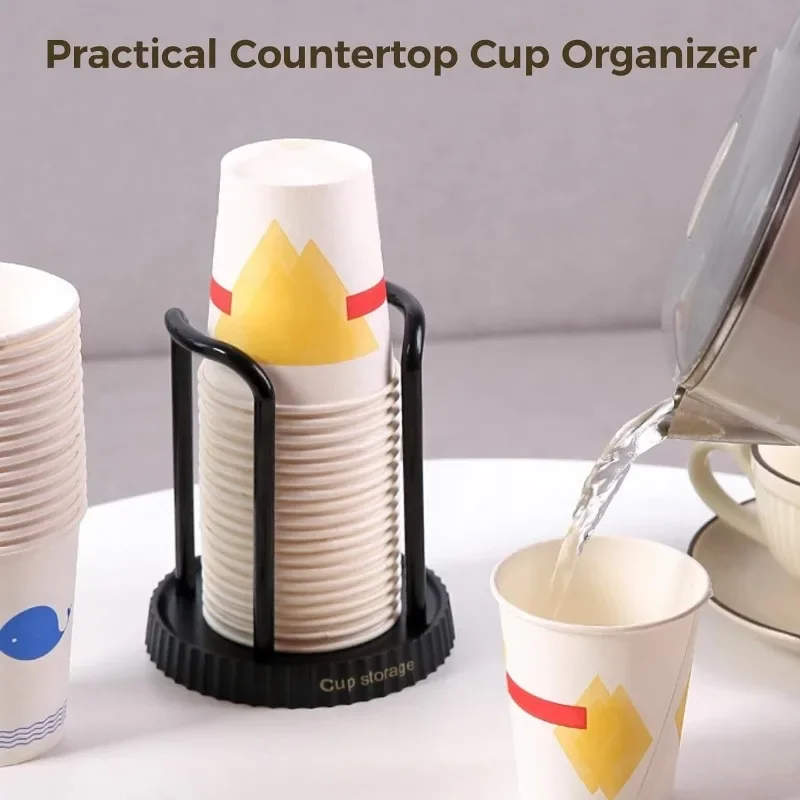 Creative Cup Holder Disposable Cup Holder Desktop Hole-free Paper Organizer Household Paper Organizer