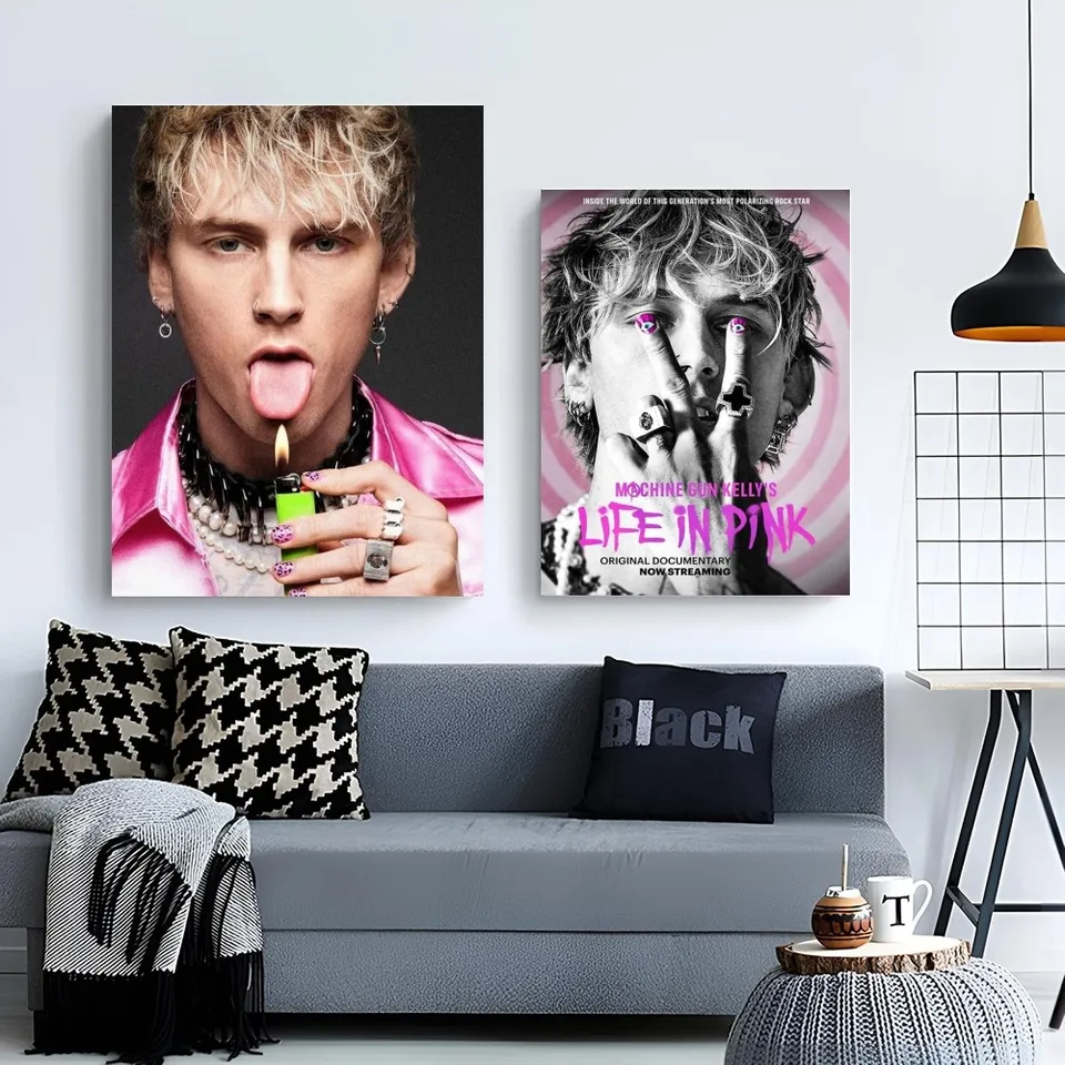 1PC MGK M-Machine Gun K-Kelly Rapper Poster Self-adhesive Art Waterproof  Paper Sticker Coffee House Bar Room Wall Decor - AliExpress, image size:960x960