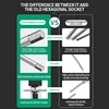 T/L 2.5/3/4/5/6/8/10mm Torx Screwdriver T Type Allen Hex Wrench Chrome Spanner T-shaped Hand Tool Extended T-Socket Wrench 5