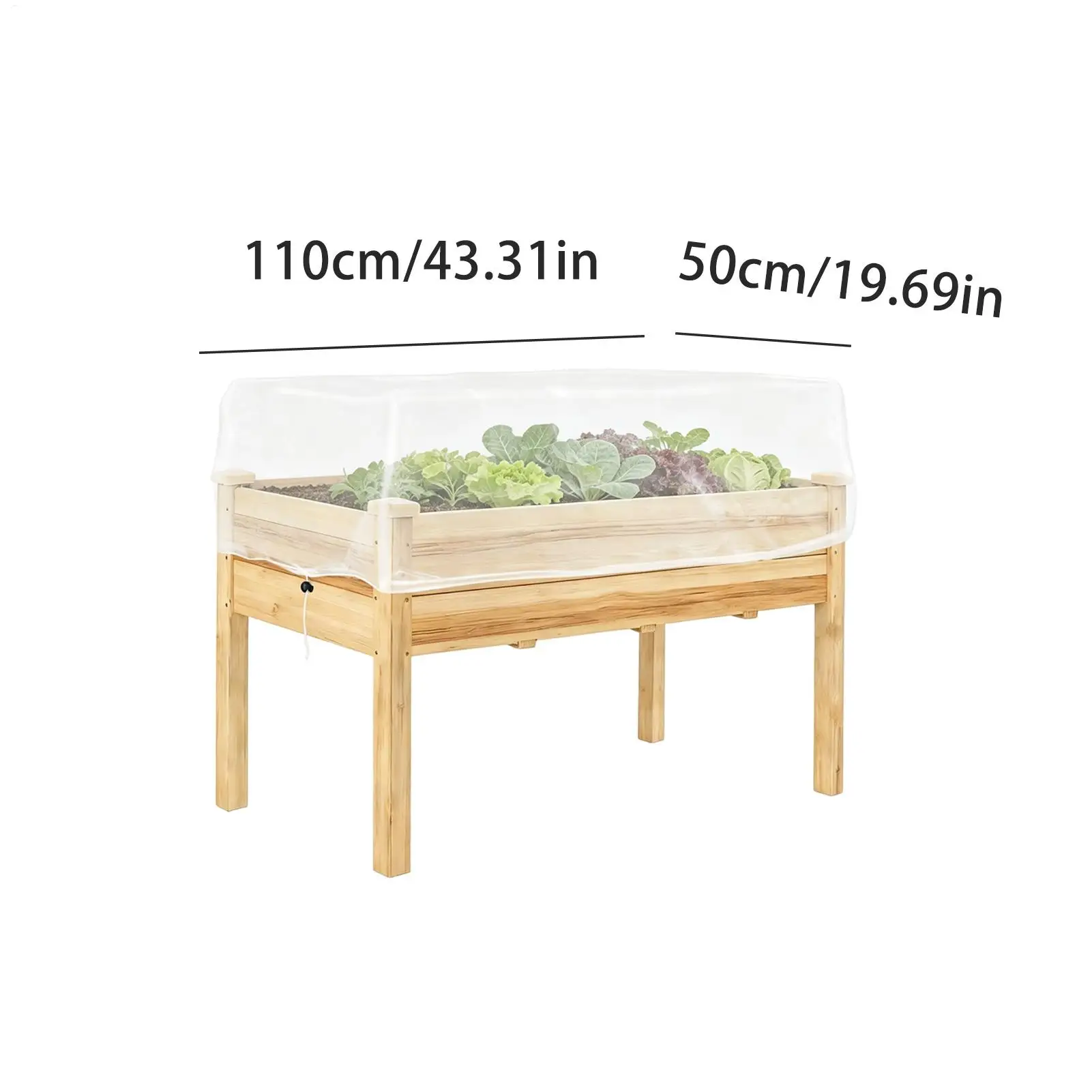 높은 화단용 정원 그물망 직사각형 UV 차단 3.6x1.64ft 농장 뒷마당 파티오 과수원 꽃밭용 정원 메쉬 그물망