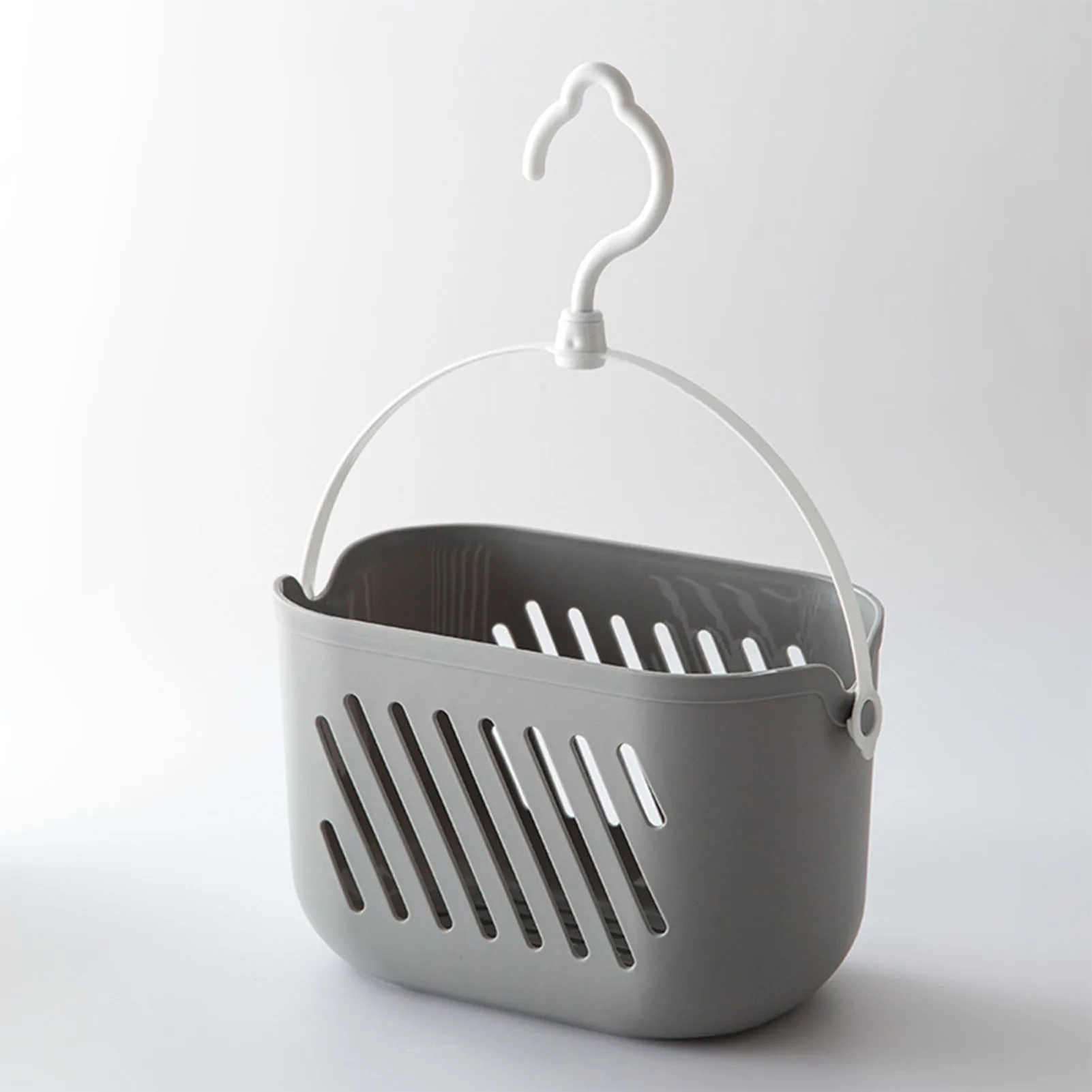Plastic Hanging Basket Storage Bin Hanging Shower Caddy Organizer Basket with Hook for Pantry Bathroom Dorm Room 2