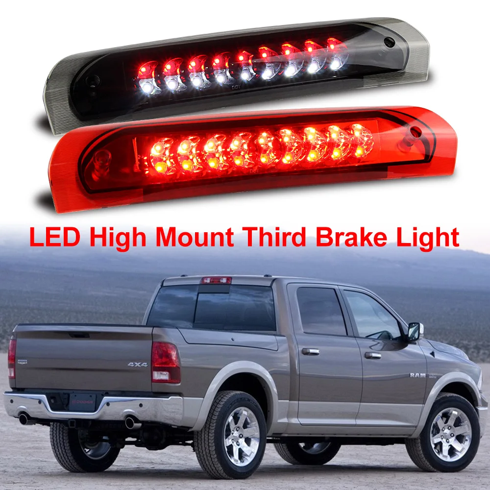 

LED Smoke Third 3rd Brake Light Tail Rear Cargo Lamp FOR 2002-09 DODGE RAM 1500 2500 3500 Car Lights Tail Light Rear Stop Lamp