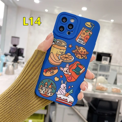 Art Fashion Brand Case For iPhone 11 12 13 Pro XS Max XR X 7Plus 8 8Plus SE 2020 12 Mini Soft Silicone Case