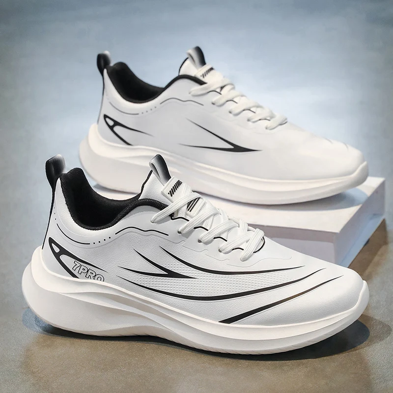 Men's Casual Lightweight Training Sneakers - Low-Top Sneakers with Shock Absorption, Arch Support, and Non-Slip Sole Design, Suitable for Gym, Running, Hiking, Leisure, and Outdoor Sports Use