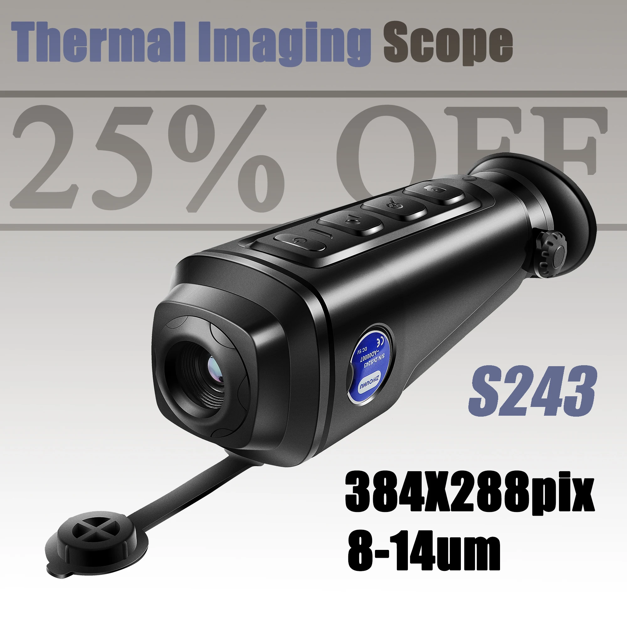 S243 Handheld Thermal Imager Night Vision For Hunting Monocular Thermal