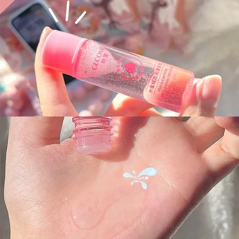 15/25ml 귀 구멍 청소 솔루션 세트 안전한 건강 민트 풍미 염증 막힘 케어 클리너 일회용 피어싱 청소 라인