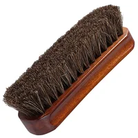 Horse Hair Brush Shoe Cleaner Laundry Horsehair Hats Cleaning Small Wood Kit for 1