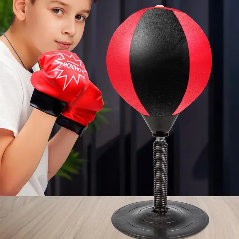 Stress Release Desktop Punching Ball With Suction Cup Tabletop Boxing Punching Bag Tress Buster Desk Boxing Punch Ball