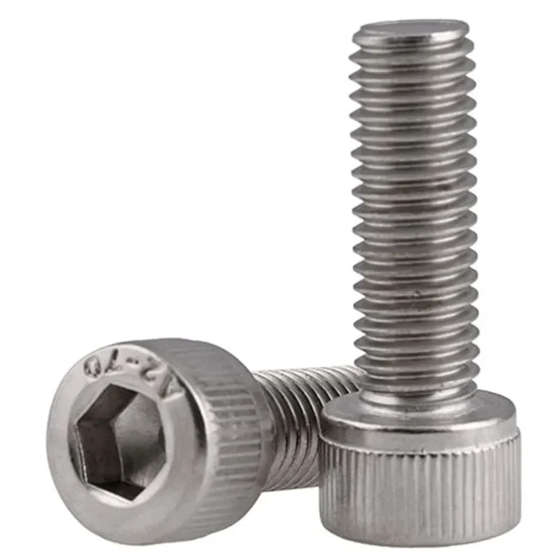 M8 - 1.0(8mm) 미세 나사 304 스테인레스 스틸 소켓 헤드 캡 나사 미터법 DIN 912