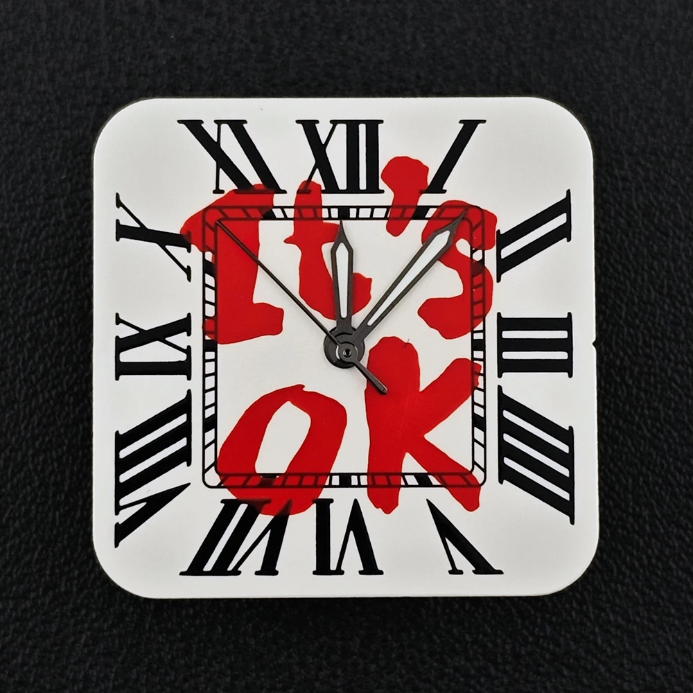 Square Dial 'Time is Money' Customized Watch Face for Premium Watch Accessories