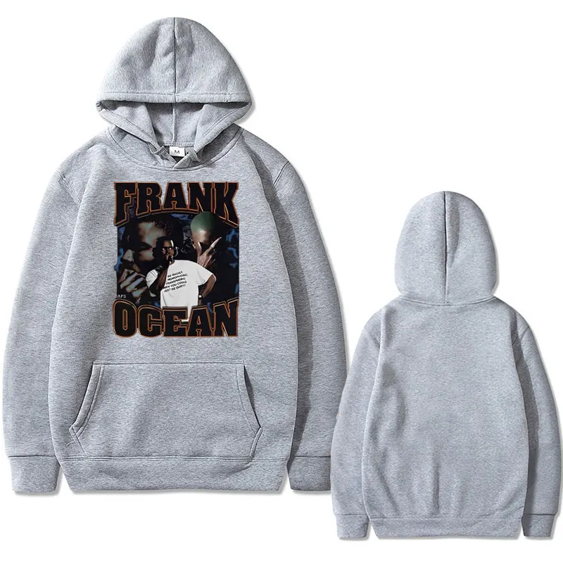 Blond Hip Hop Hoodie Rapper Frank Hoodies Ocean Oversized Streetwear Men Fashion Oversized Sweatshirts Men's Vintage Pullovers