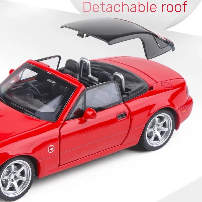 Modellino Mazda MX-5 Miata 1:32 Pressofuso – Porte Apribili, Luci E Suoni, Scala 1/32