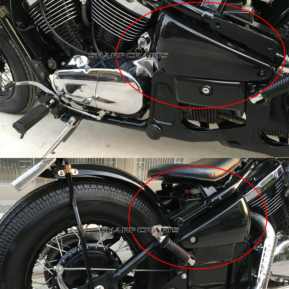 バルカン400 メッキサイドカバー 左右セット 社外品 バルカン 社外 メッキ サイドカバー バルカン400クラシック VN400A