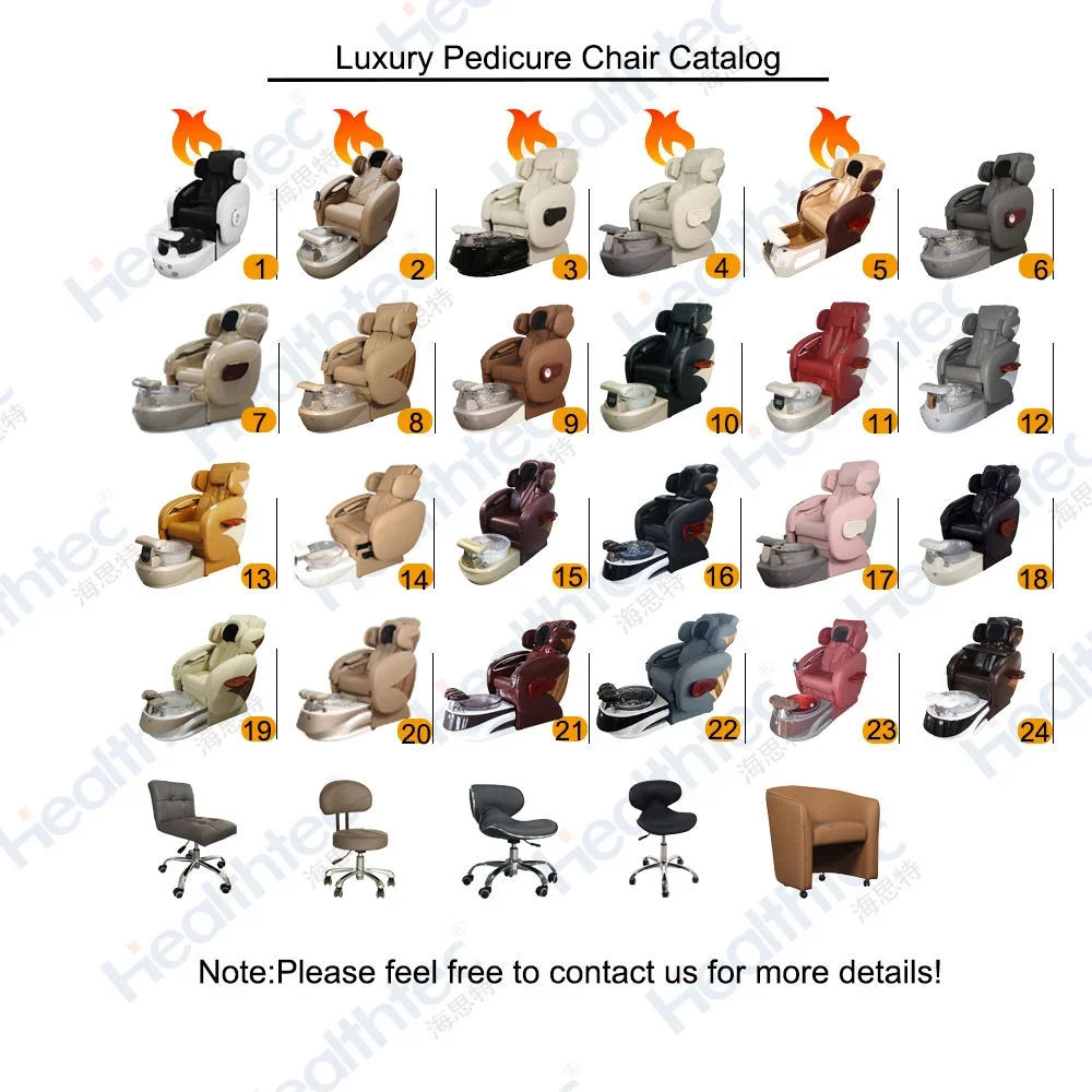 Pedicure Chair,Modern Electric Foot Massage Chair Luxury Manicure Pedicure Chair Nail Salon PU Leather Spa