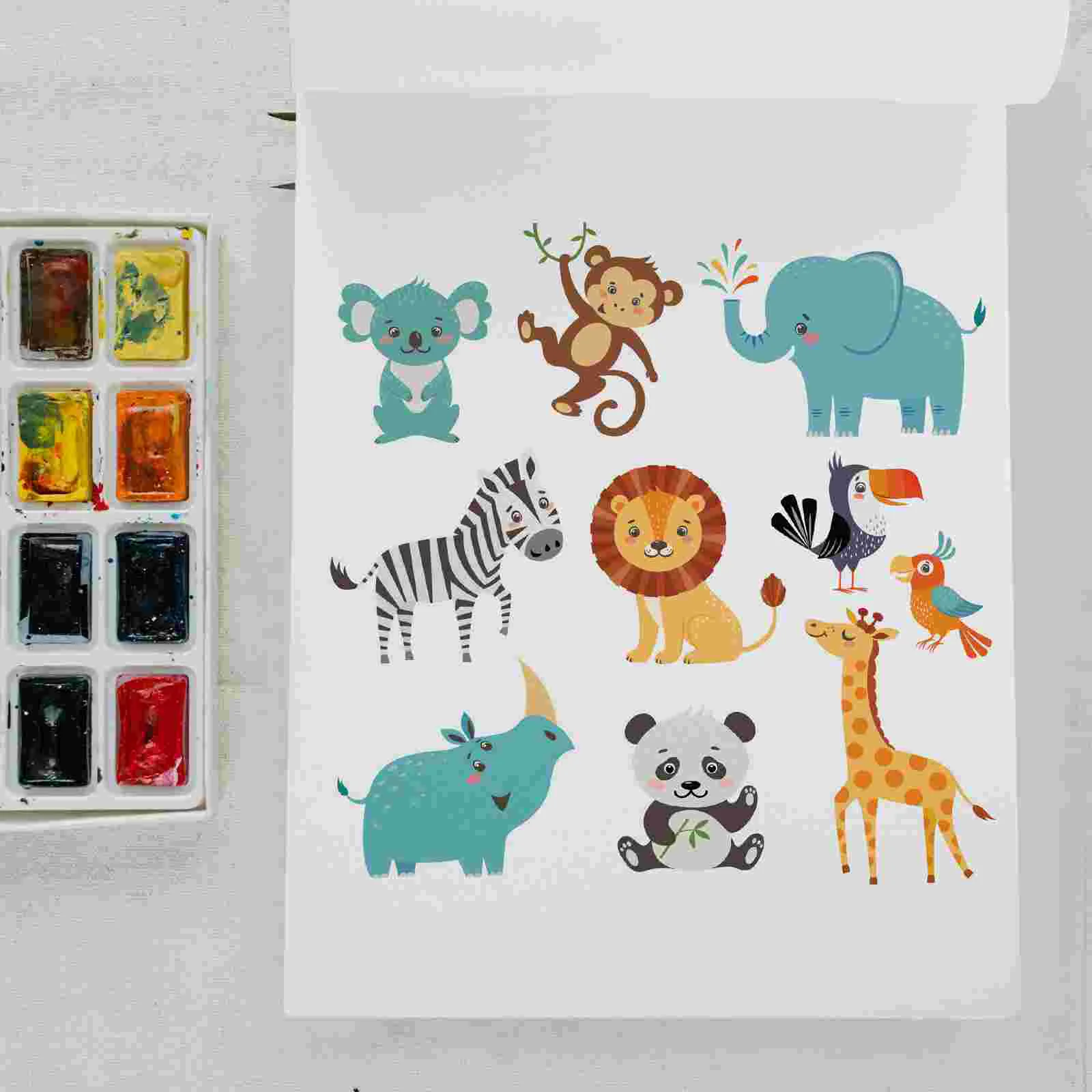 

Oil Painting Book Leak-proof Canvas Blank for Kids DIY to Stretch Roll Cloth Cotton Professional